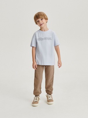 Reserved Baumwoll Joggers Hosen Jungen Braun | ABITUD-283