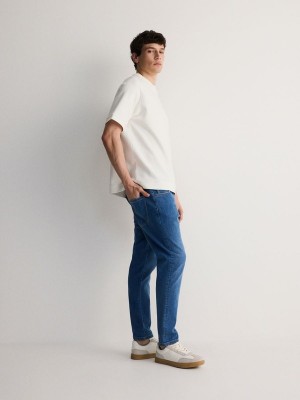 Reserved Carrot Slim Jeans Herren Blau | KJOITG-568