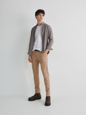 Reserved Chino Slim Fit Hosen Herren Beige | ZEXTDP-968