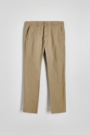 Reserved Chino Slim Fit Hosen Herren Beige | SXIGMB-257