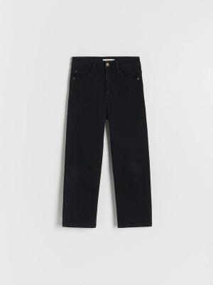 Reserved Elastic Gerade Jeans Mädchen Schwarz | DKXMEP-150