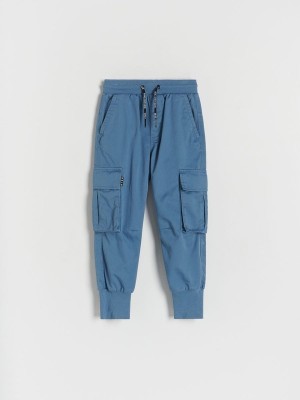 Reserved Fabric Cargo Joggers Hosen Jungen Blau | DCLHMU-356