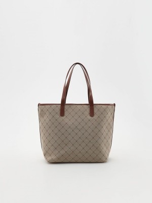 Reserved Jacquard Shopper Taschen Damen Mehrfarbig | HEIFLU-859