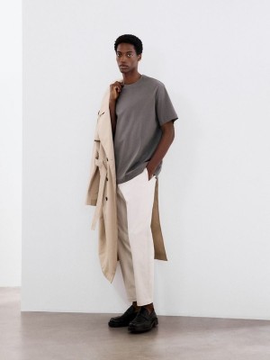 Reserved Leisure Fit Chino Hosen Herren Beige | IXDPBL-579