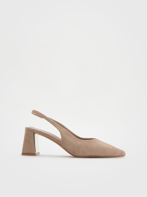 Reserved Pumpsopen Hohe Schuhe Damen Beige | AOFRMS-208