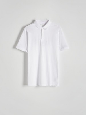 Reserved Regular Fit Polo Shirts Herren Weiß | IFBAKG-174