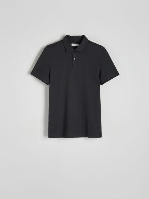 Reserved Regular Fit Polo Shirts Herren Dunkelgrau | GIQXMR-109