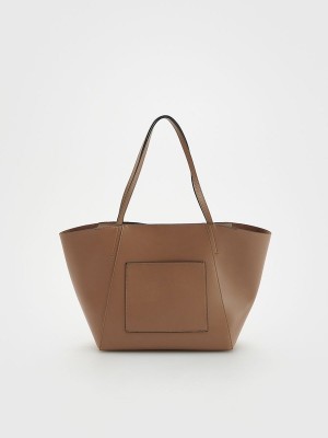 Reserved Shopper Taschen Damen Beige | VFJHNL-312