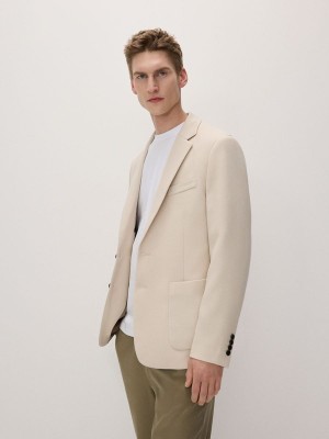 Reserved Slim Fit Anzüge Herren Beige | XJACPR-809