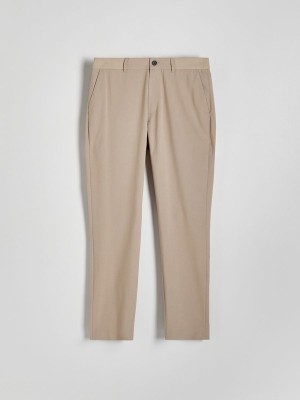 Reserved Slim Hosen Herren Beige | SNPBHL-970