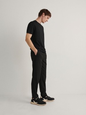 Reserved Slim Joggers Hosen Herren Schwarz | SZIEDK-401