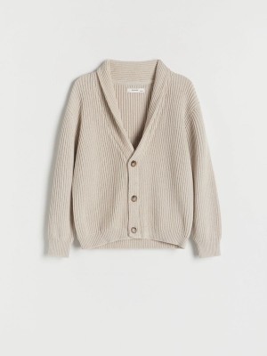 Reserved Structural Cardigan Pullover Jungen Beige | JMLYRV-059