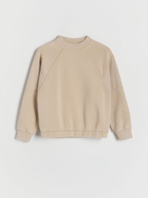 Reserved Sweatstitching Sweatshirts Mädchen Beige | QCGUXK-894