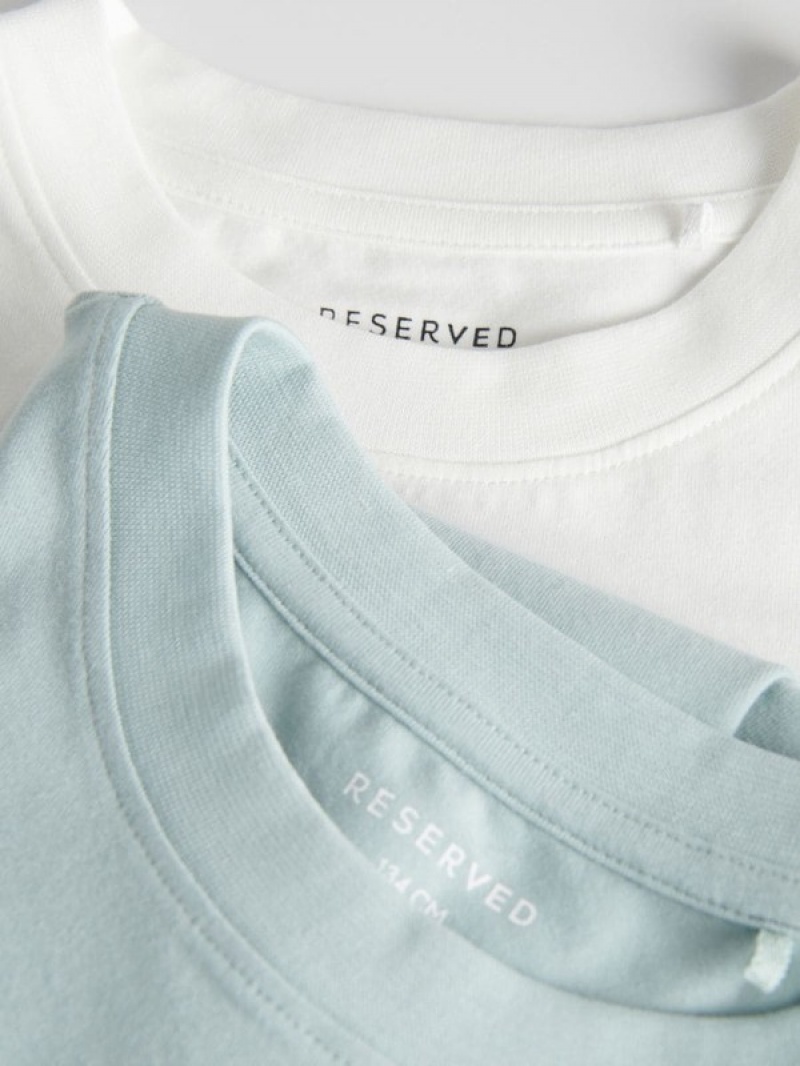 Reserved Basic Baumwoll Rich T-shirts Mädchen Weiß | OFTLSM-405