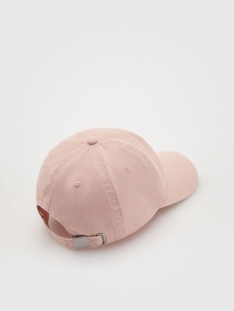 Reserved Baumwoll Baseball Kappen Damen Rosa | IVWGPC-314