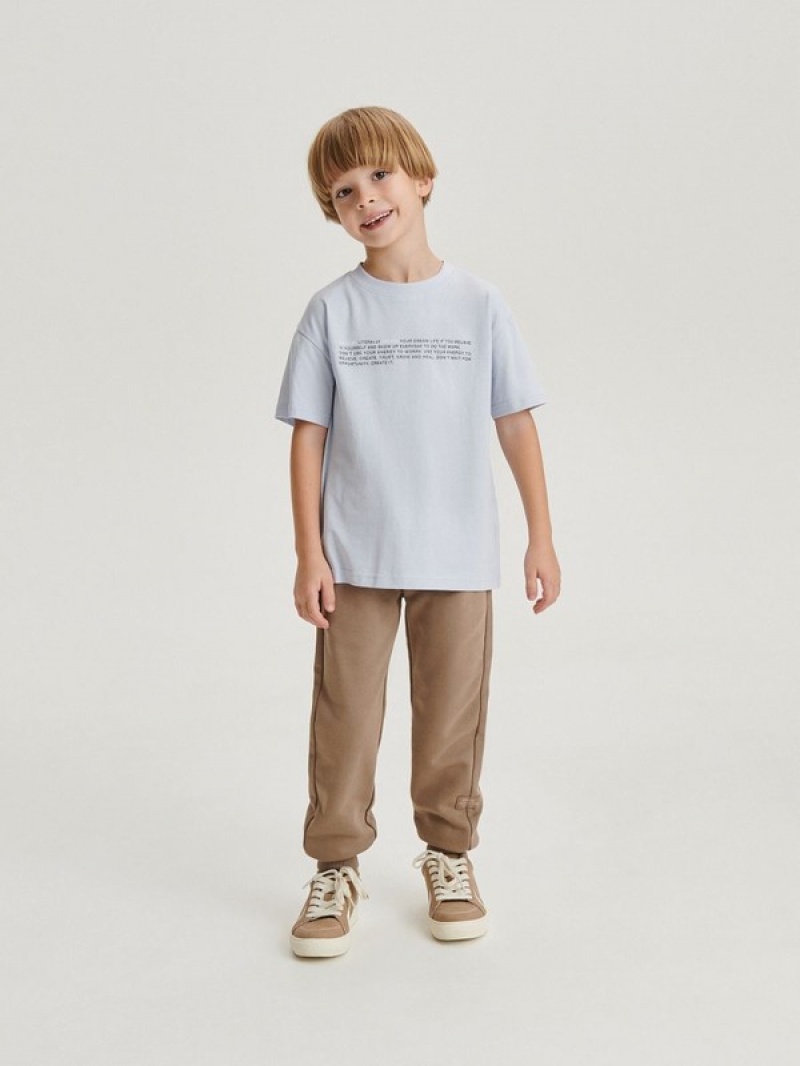 Reserved Baumwoll Joggers Hosen Jungen Braun | ABITUD-283