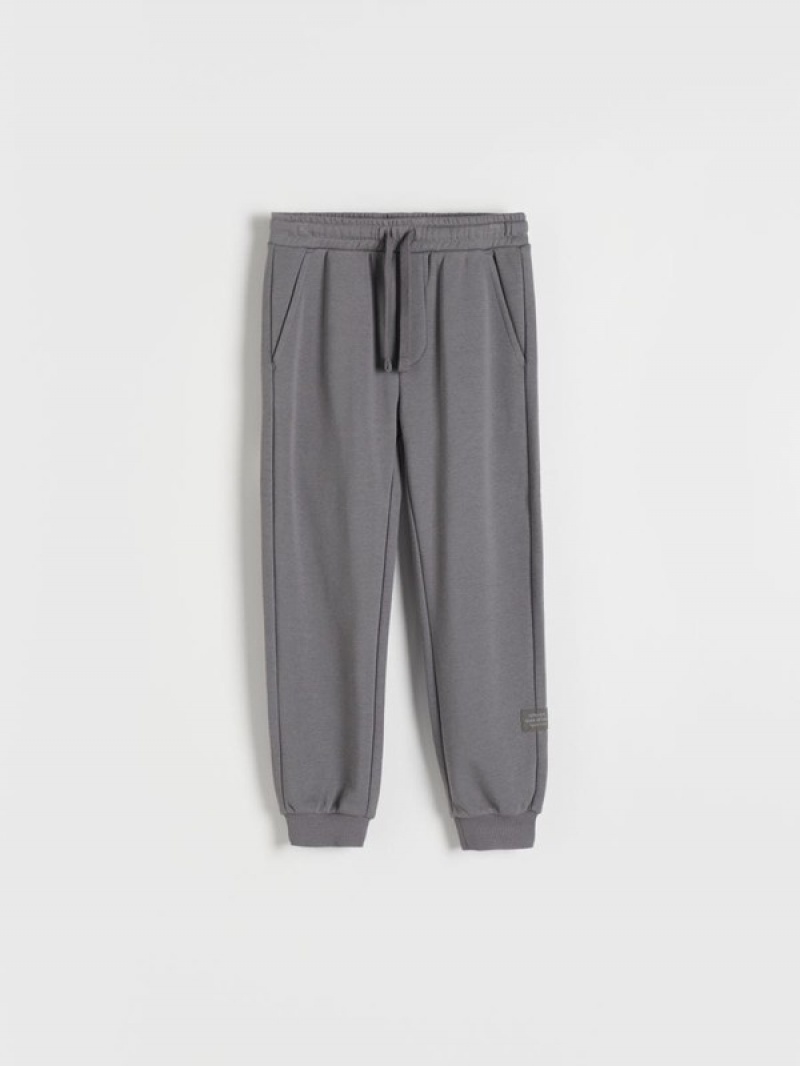 Reserved Baumwoll Joggers Hosen Jungen Dunkelgrau | FUNERZ-593