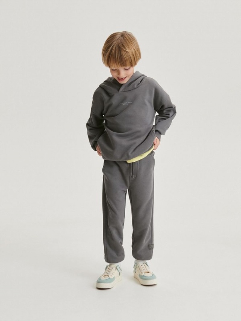 Reserved Baumwoll Joggers Hosen Jungen Dunkelgrau | FUNERZ-593