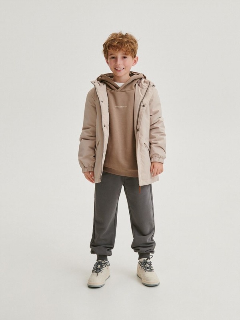 Reserved Baumwoll Joggers Hosen Jungen Dunkelgrau | BVXHDJ-652