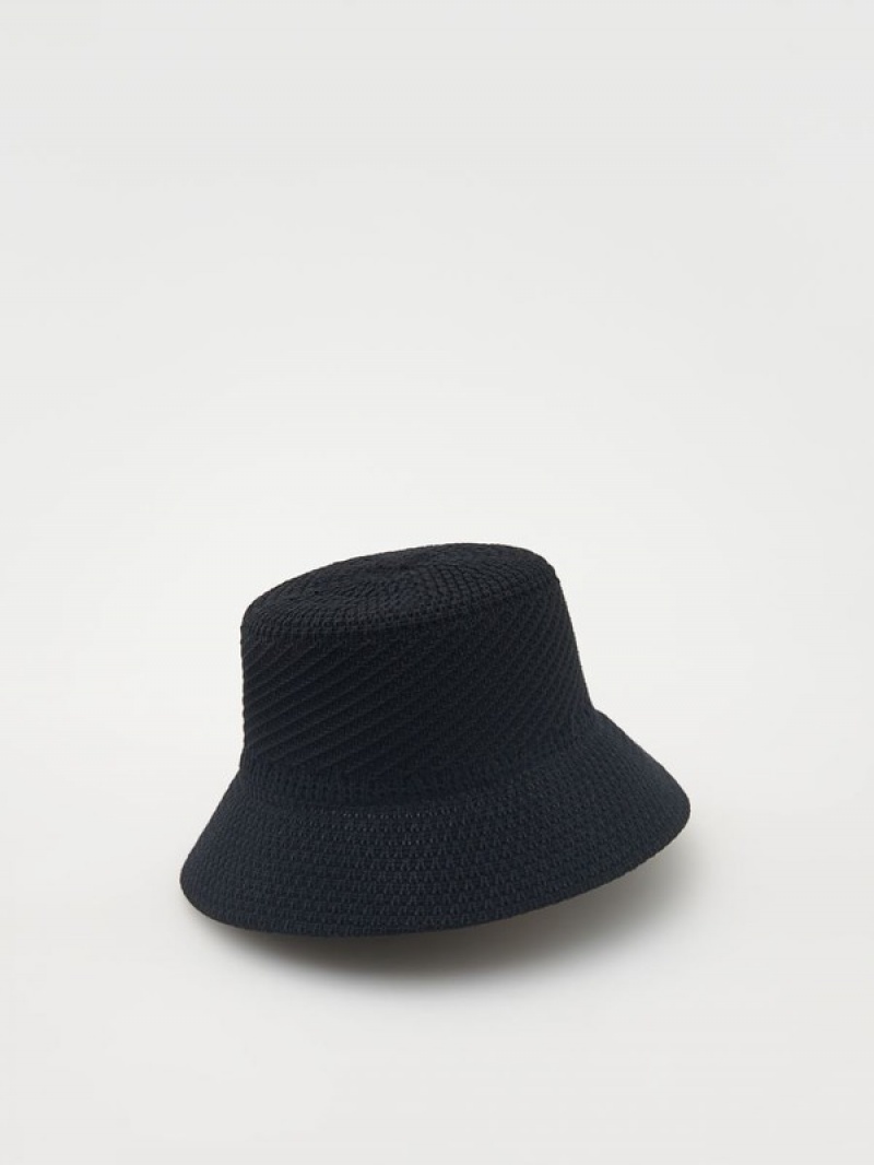 Reserved Bucket Hüte Damen Schwarz | TYOREK-213