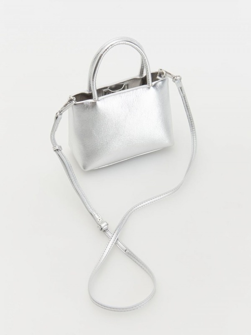 Reserved Buckles Taschen Damen Silber | QWGSYM-827