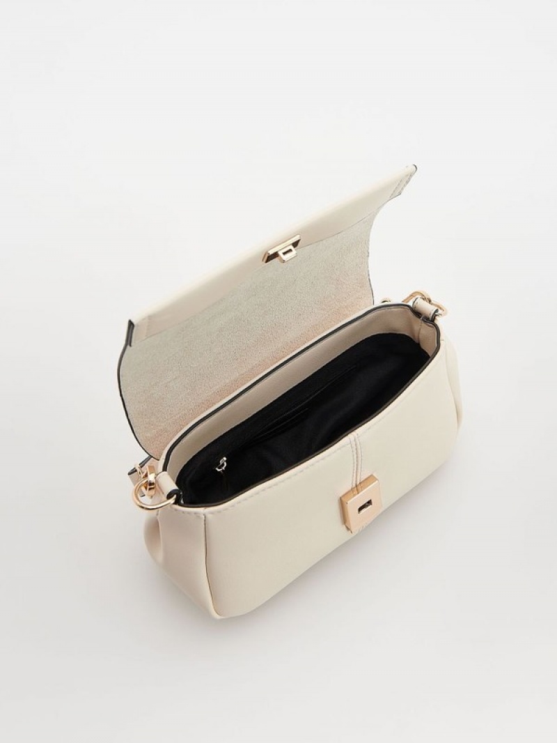 Reserved Buckles Taschen Damen Weiß | OYBPTZ-108