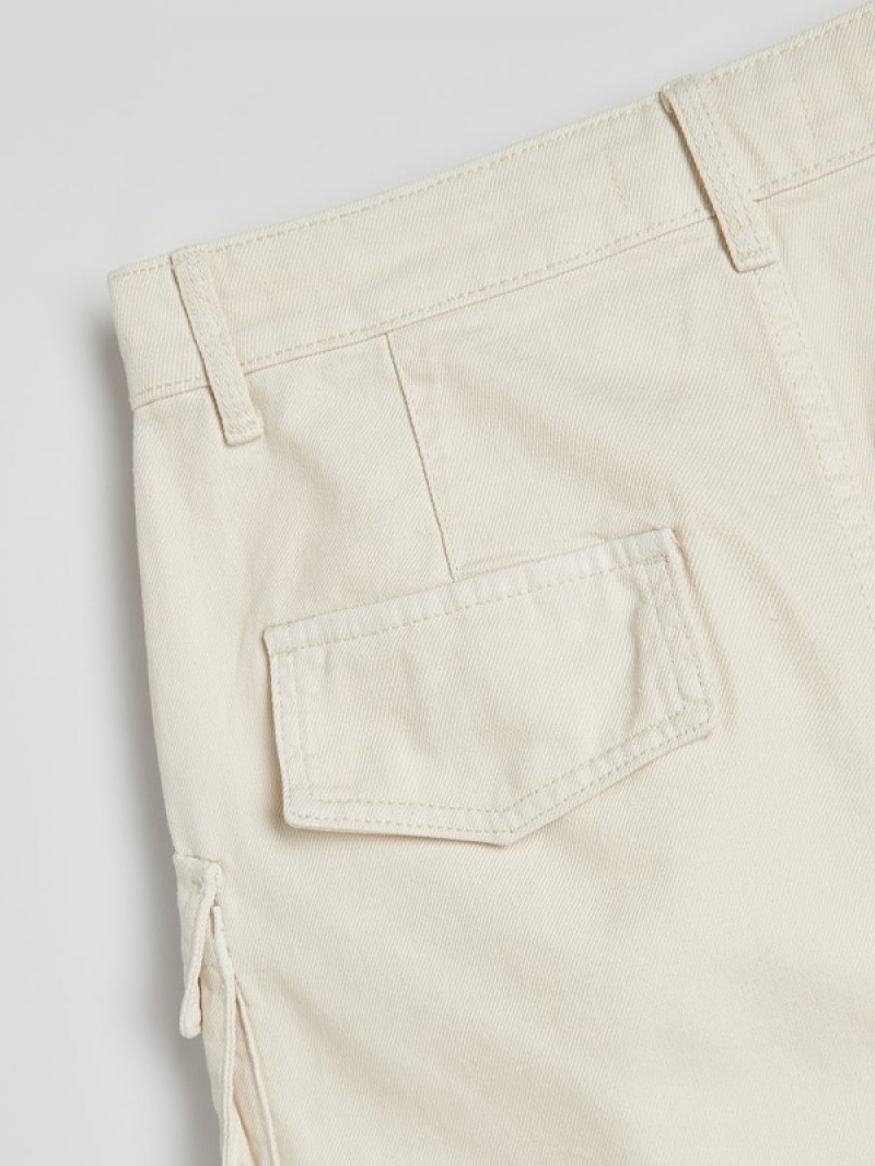 Reserved Cargo Pockets Röcke Damen Beige | APKXJS-154