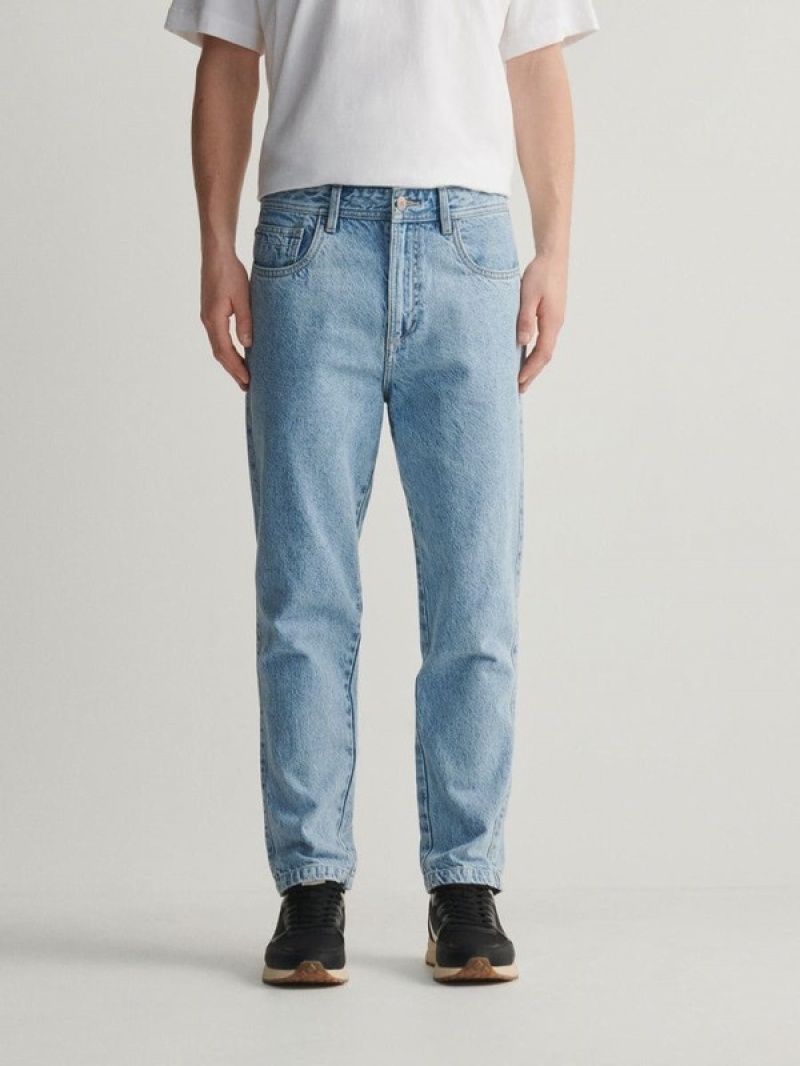 Reserved Carrot Fit Jeans Herren Blau | SXCNJZ-193