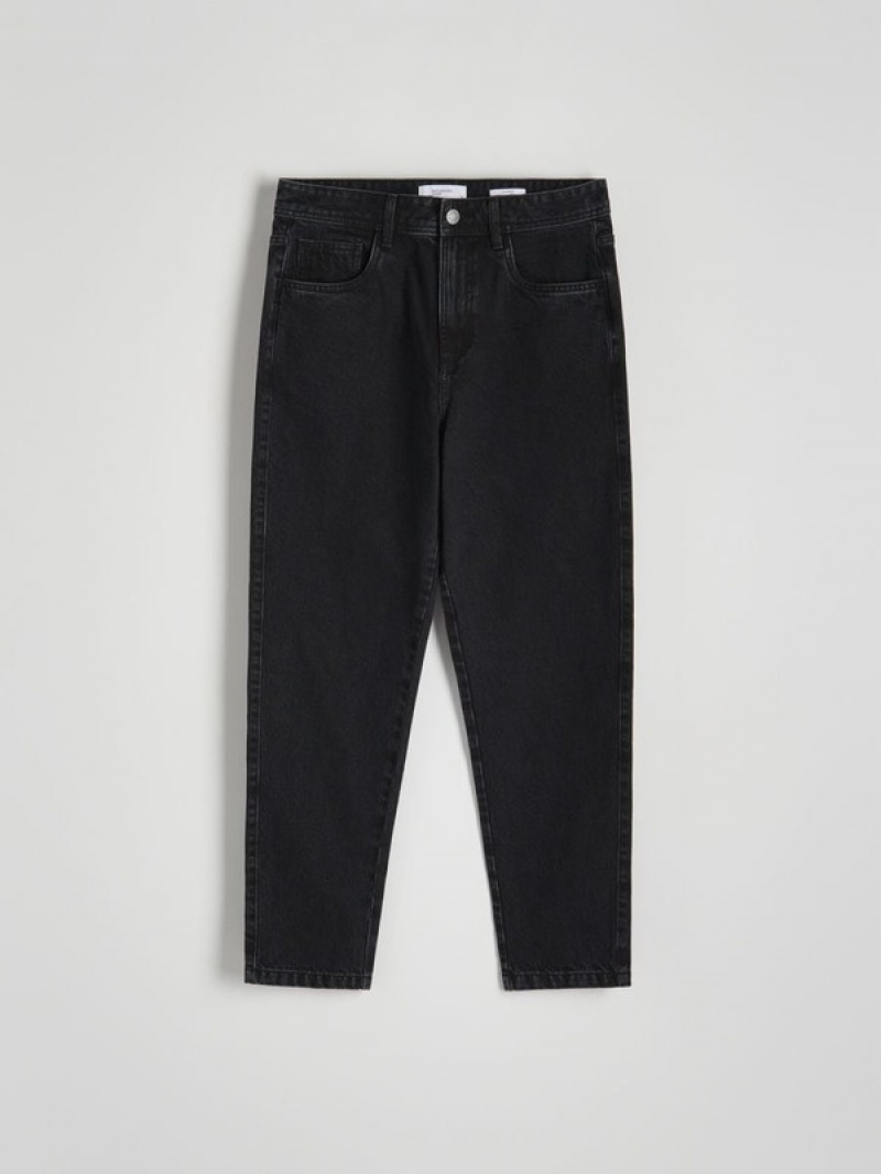 Reserved Carrot Fit Jeans Herren Schwarz | RQDPYB-413