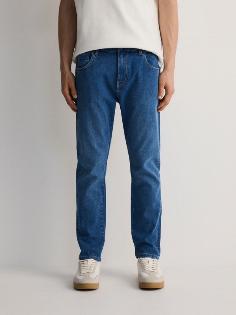 Reserved Carrot Slim Jeans Herren Blau | KJOITG-568