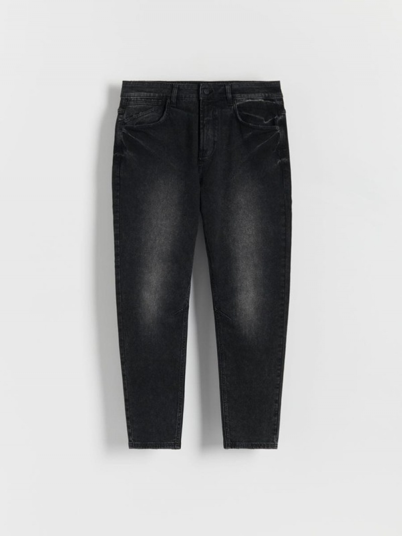 Reserved Carrot Slim Jeans Herren Grau | OLGCVJ-453