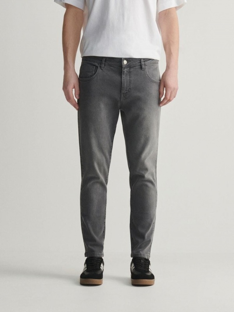 Reserved Carrot Slim Jeans Herren Hellgrau | DYJNEM-860