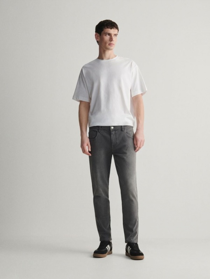 Reserved Carrot Slim Jeans Herren Hellgrau | DYJNEM-860