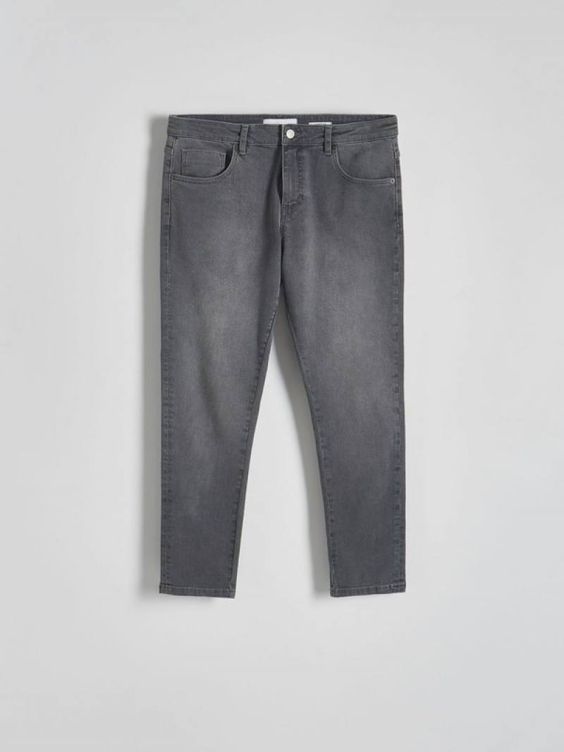 Reserved Carrot Slim Jeans Herren Hellgrau | DYJNEM-860