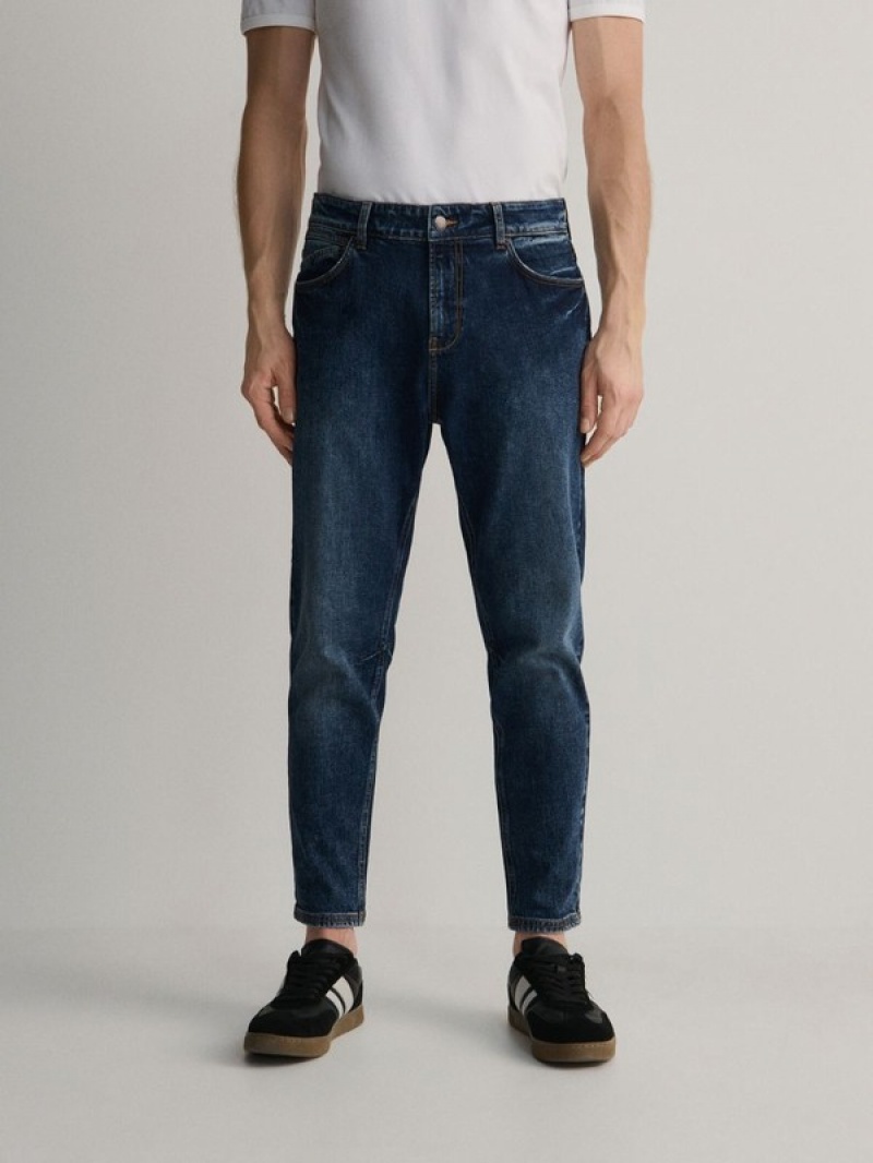 Reserved Carrot Slim Jeans Herren Navy | YEGMXK-862