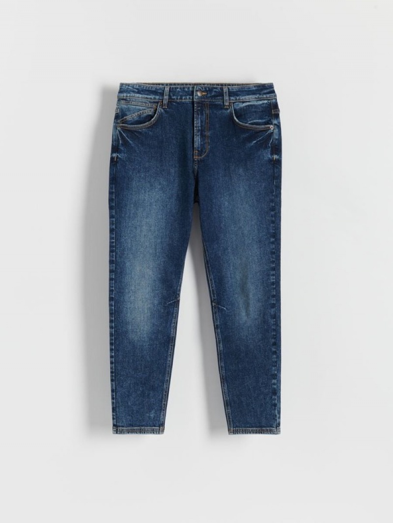 Reserved Carrot Slim Jeans Herren Navy | OISPEL-189