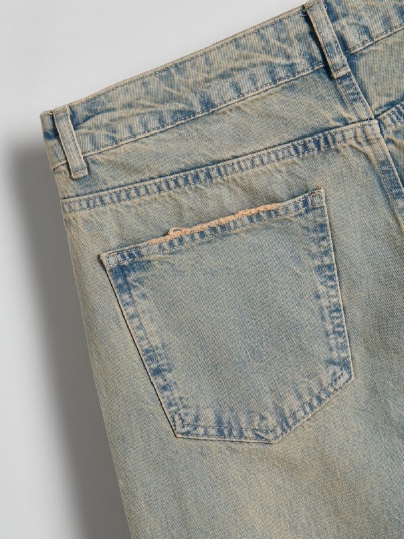 Reserved Carrot Slimwash Effect Jeans Herren Türkis | BVXOQU-894