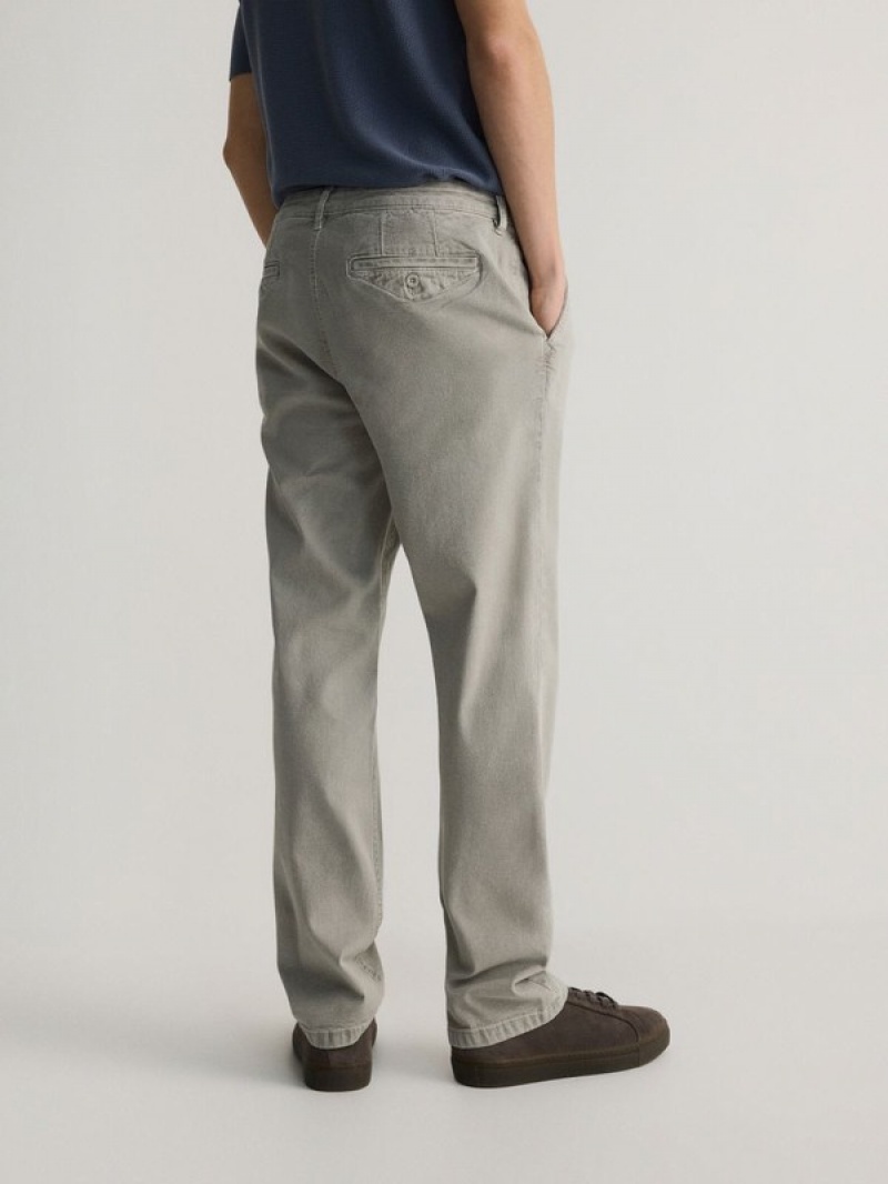 Reserved Chino Hosen Herren Hellgrau | YLWQET-927