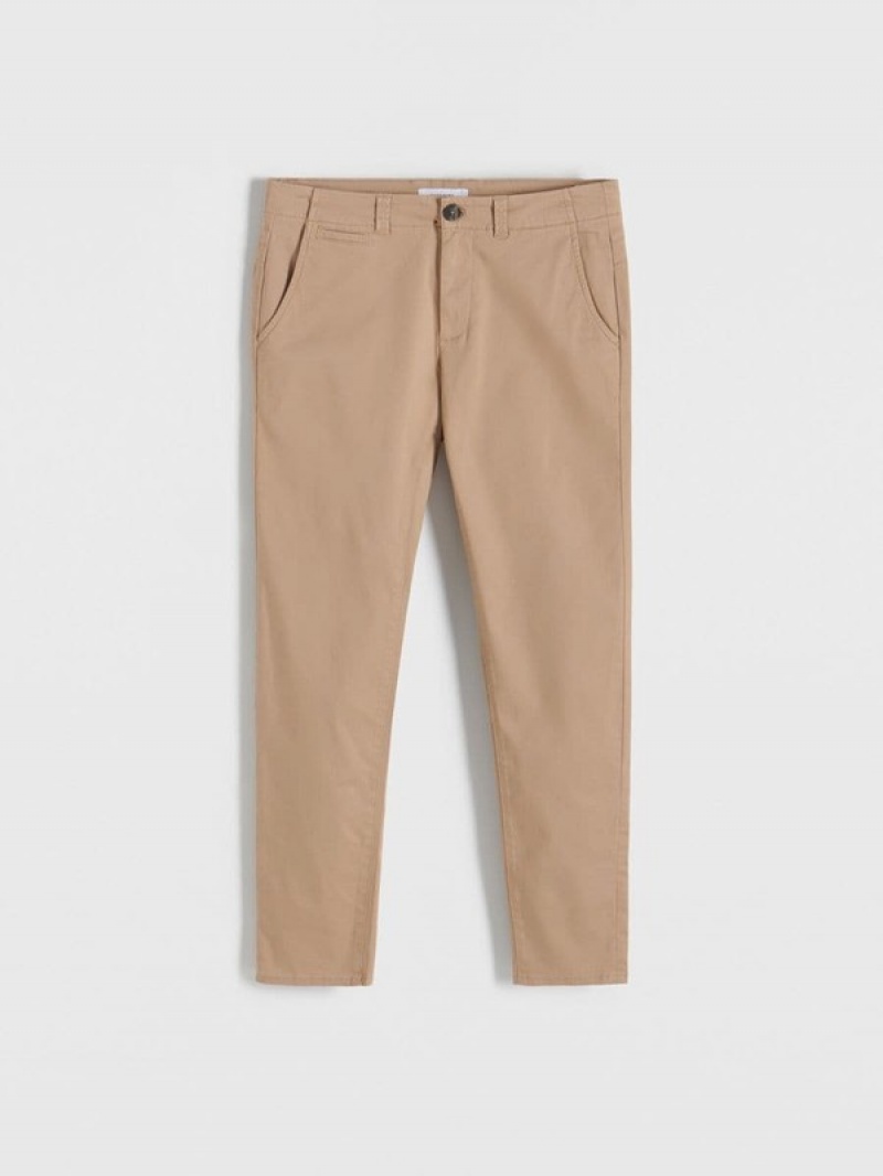 Reserved Chino Slim Fit Hosen Herren Beige | ZEXTDP-968