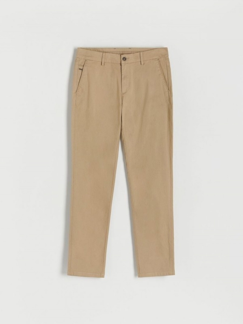 Reserved Chino Slim Fit Hosen Herren Beige | CHTKJM-820