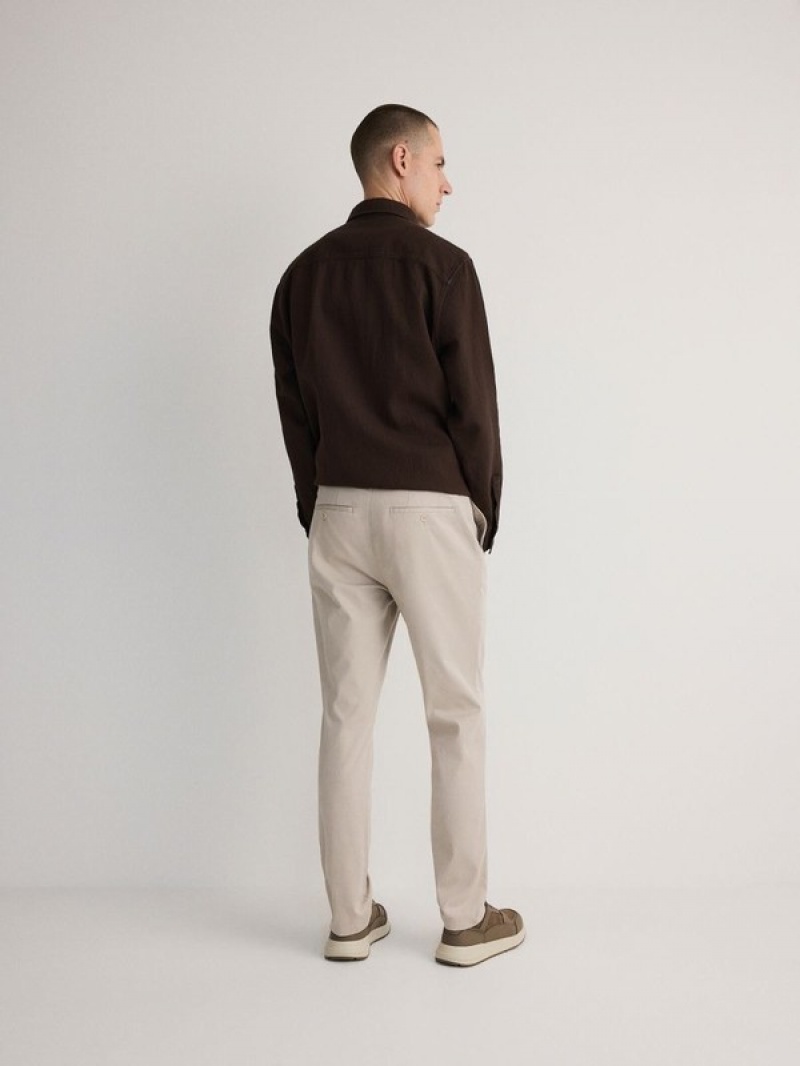 Reserved Chino Slim Fit Hosen Herren Beige | GXETUZ-694