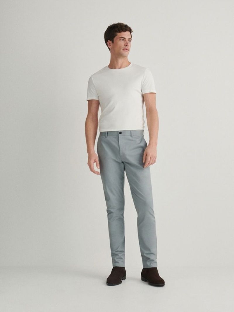 Reserved Chino Slim Fit Hosen Herren Blau | RJCOUH-271