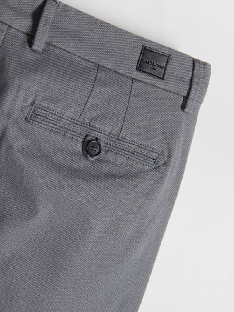 Reserved Chino Slim Fit Hosen Herren Grau | HBUMGL-468