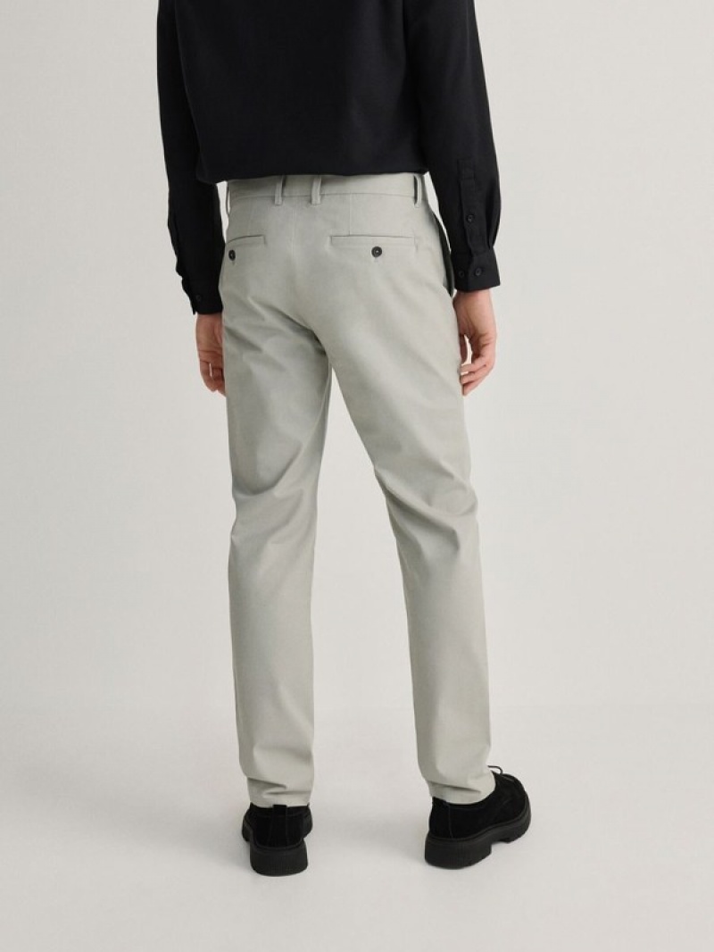 Reserved Chino Slim Fit Hosen Herren Hellgrau | OMEIYP-361