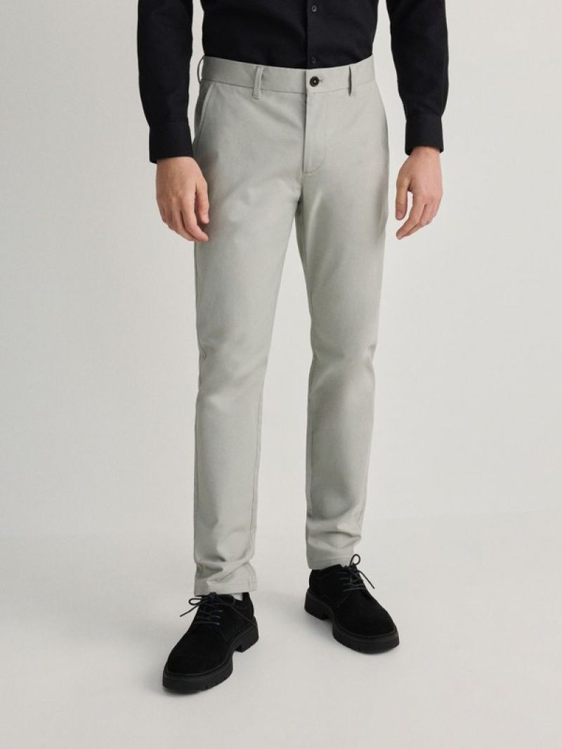 Reserved Chino Slim Fit Hosen Herren Hellgrau | OMEIYP-361