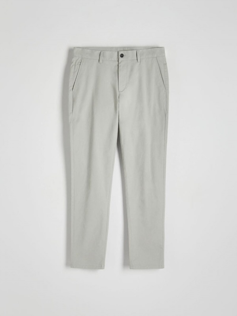 Reserved Chino Slim Fit Hosen Herren Hellgrau | OMEIYP-361