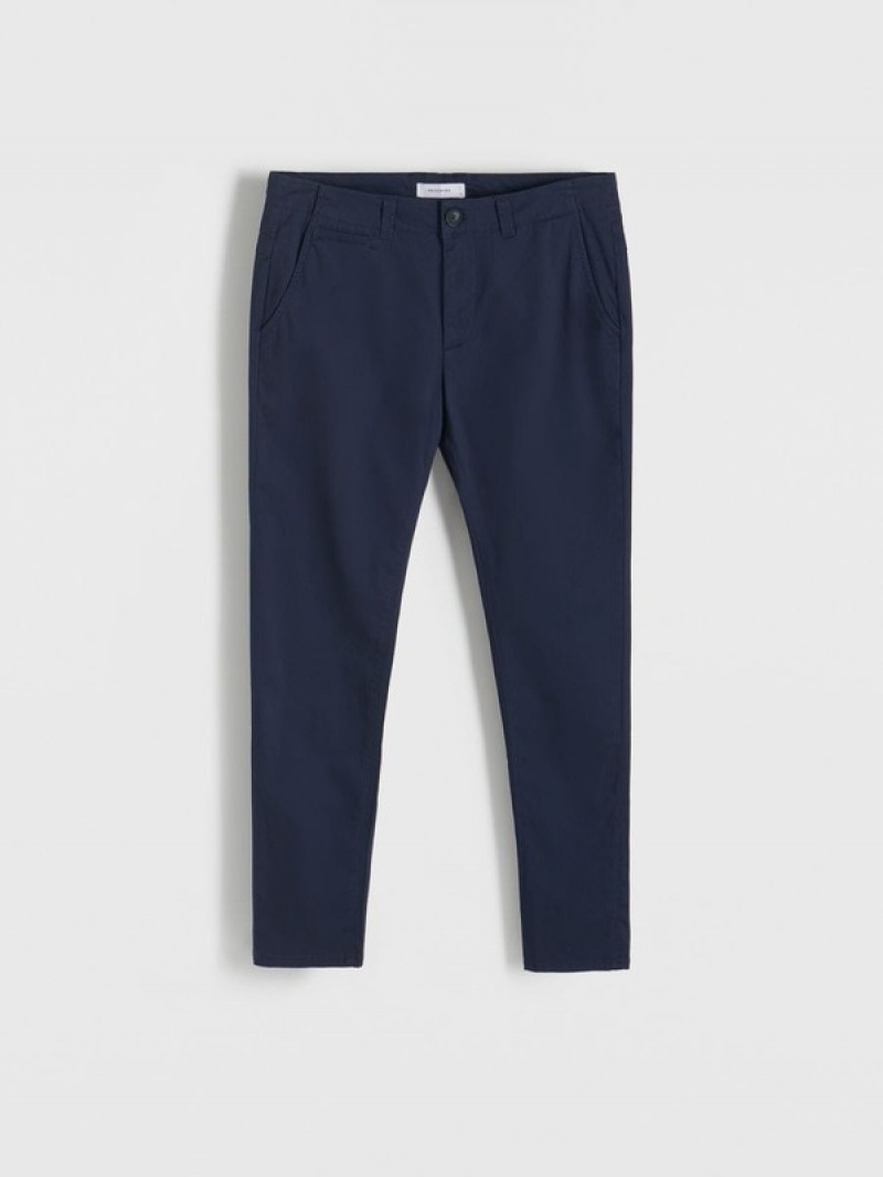 Reserved Chino Slim Fit Hosen Herren Navy | HDINCK-374