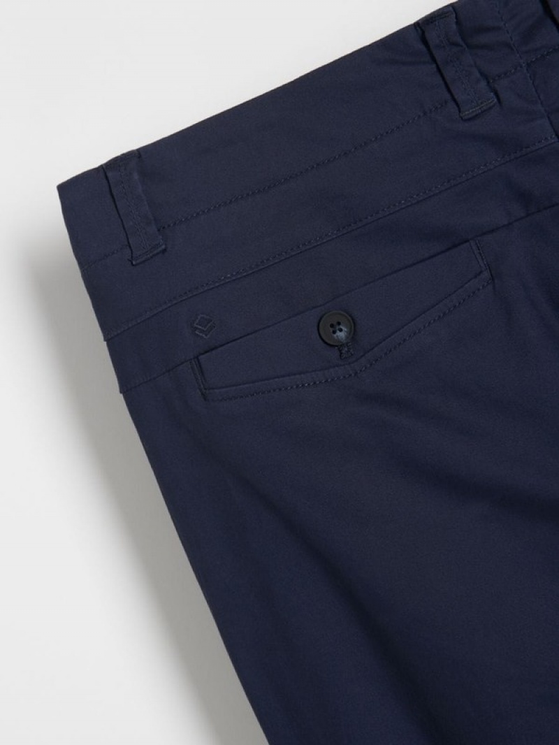 Reserved Chino Slim Fit Hosen Herren Navy | HDINCK-374