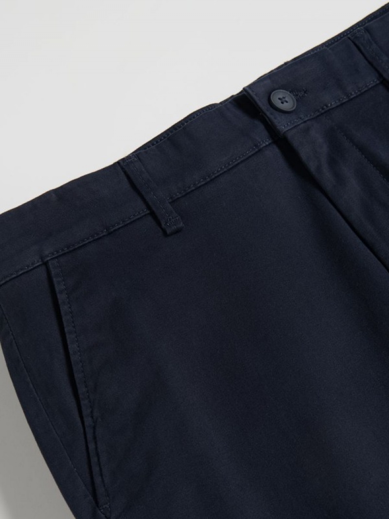 Reserved Chino Slim Fit Hosen Herren Navy | CBKLTU-086