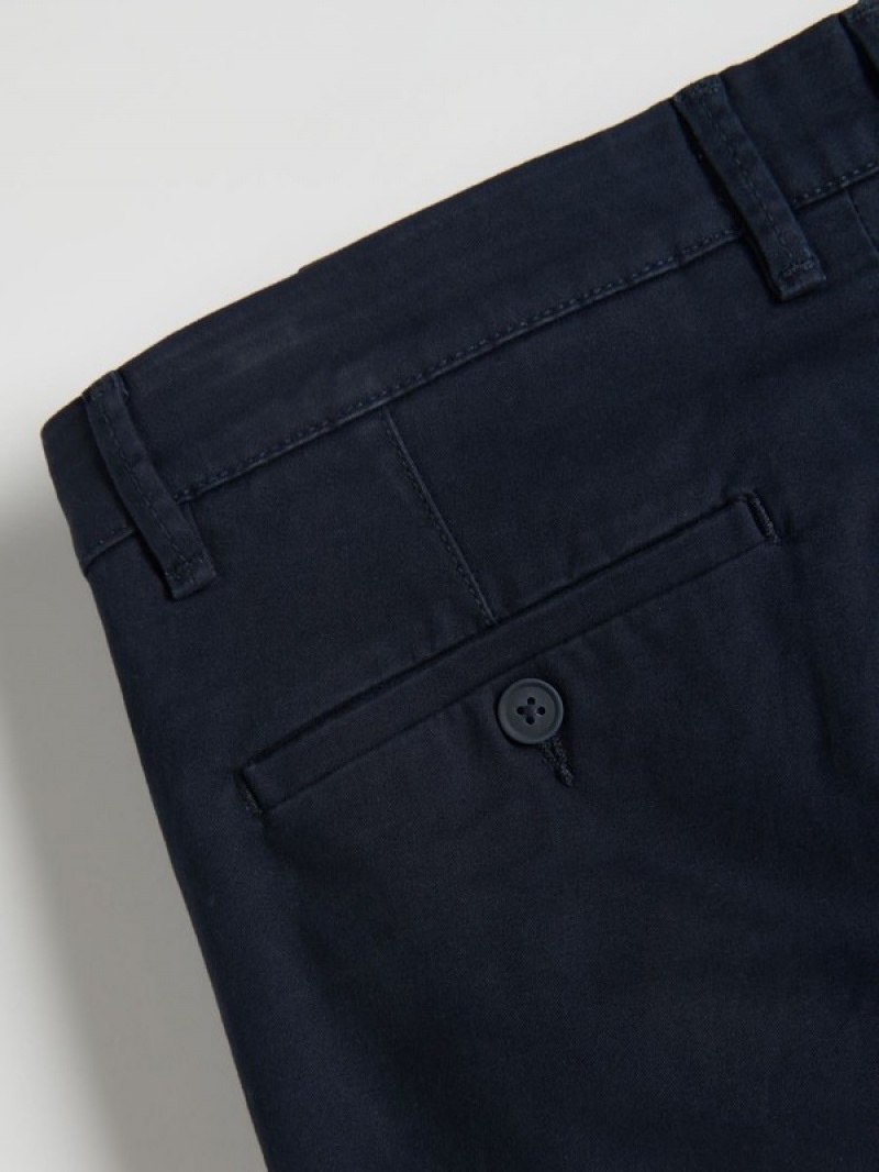 Reserved Chino Slim Fit Hosen Herren Navy | CBKLTU-086